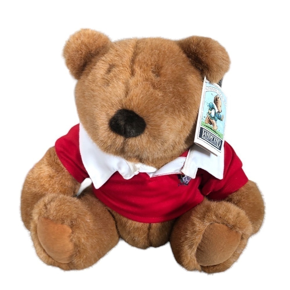VTG Limited Edition Lands’ End Gund Rugby Bear Brownie Muldoon 1995 Collector